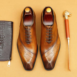 Zapatos de Vestir Modernos para Hombre, Zapatos Formales de Cuero Genuino, Chaussures-Homme, Zapatos de Oficina de Alta Calidad para Hombre - Product Image 4