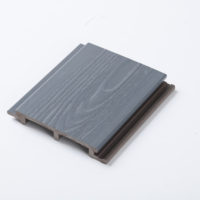 Planche de terrasse en WPC co-extrudé solide - Finition grain de bois imperméable et antidérapante pour patio et jardin extérieurs