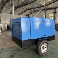 Compresseur Diesel Portable Mobile Construit Dernier Châssis En Acier Revêtement Anti-Corrosion Facile Service Moteur Moteur Air Fin Noyau