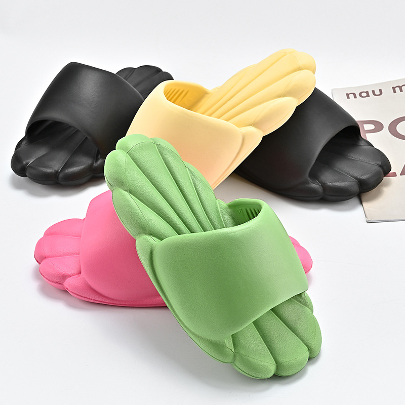 3D Shell 2023 New Men's and Women's Slides Couples Home Bathroom Non-slip Lightweight EVA Slippers