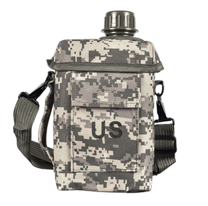 DE97 Outdoor Plastic Canteen with Pouch with Shoulder Straps Outdoor Portable <b>Water</b> <b>Container</b> 2L Capacity 2 Quart - Product Image 5