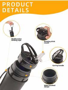 Botella de Agua Deportiva de Silicona Ecológica, Libre de BPA, Flexible, Personalizada, Plegable - Product Image 5