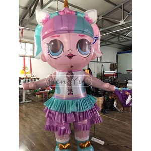 Hengyue publicité gonflable <span class=keywords><strong>Lol</strong></span> fille modèle pour vacances fête de noël décoration personnage de jeu personnalisé gonflable Anime fille - Product Image 4