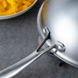 Sartén antiadherente de acero inoxidable para cocina, sartén con tapa, 5 capas - Product Image 4