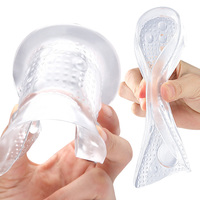 Semelles de chaussures en gel pour l'avant-pied, auto-adhésives, massantes, absorbant les chocs, orthopédiques, souples, trois quarts de longueur, avec soutien de la voûte plantaire