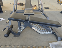 Banc de musculation réglable multi-positions (incliné, décliné, plat) pour haltères – Équipement de gym professionnel