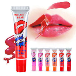 Lápiz Labial Romántico Bear de 6 Colores, Desprendible, de Larga Duración, Impermeable, Mate, Tatuaje Mágico, Color Líquido, Brillo Labial - Product Image 1