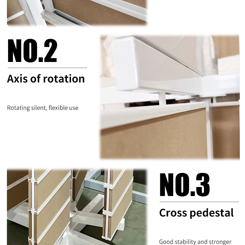 Tsianfan Simple Showroom Rotating Tile Display Racks Marble Stone Sample Shelf Mosaic Ceramic Floor Stand Quartz Displays Rack