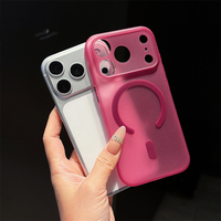 Coque magnétique ultra-fine en TPU souple mat pour iPhone 18 Pro Max 17 Pro 16 15 Plus, protection arrière anti-traces de doigts