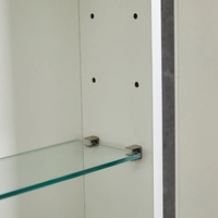 Vente en gros Armoire à miroir intelligente Armoire à miroir de salle de bain à double porte avec lumière LED Armoire à pharmacie