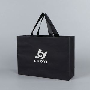 Sacs en papier mat de luxe personnalisés avec logo, pelliculage, impression sérigraphique, pour le commerce de détail, bijoux, boutiques, vêtements, chaussures, emballage alimentaire, fourrures - Product Image 3