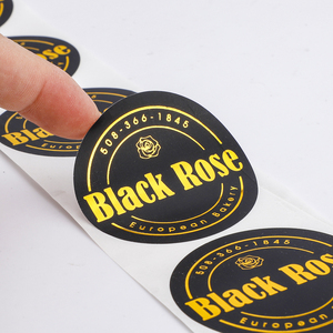 Etichette Adesive Personalizzate per Pasticceria, Stampa Impermeabile in Vinile con Lamina Dorata, Logo Alimentare per Confezioni di Dolci e Dessert - Product Image 2