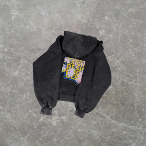 Sweat à capuche surdimensionné en taille plus avec logo personnalisé, broderie, taille élastique, couleur unie, poids lourd, coupe régulière, col rond, respirant - Product Image 4