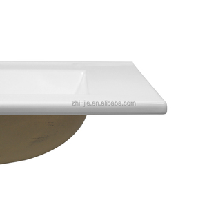 Lavabo de superficie sólida clásico Jetman, mueble de baño, lavabo de tocador, lavabo de mesa de cerámica - Product Image 6