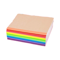 A5 personnalisé couverture kraft épines arc-en-ciel éco-Journal cahier bureau école Composition papier ligné cousu reliure bloc-notes