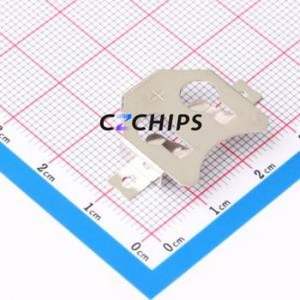 MY-2045-01 Button & Strip Battery Connector SMD Connector Battery Clip CR2045 Phosphor Bronze Nickel - Product Image 2