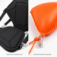Kayak transparent en PC pour 3 personnes, fond transparent, canoë pour la photographie en mer et en lac
