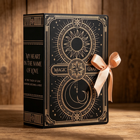 Carnet en carton écologique de style livre, fabrication professionnelle directe d'usine, boîte cadeau pour événements d'entreprise