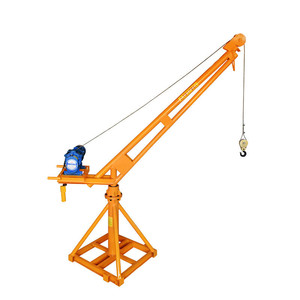 500kg 전기 유압 미니 텔레스코픽 붐 크레인 가정용 모바일 소형 크레인 - Product Image 6