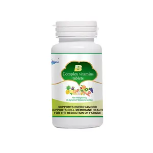 Biocaro OEM label pribadi suplemen heathcare vitamin kompleks dan tablet mineral vitamin b kunyah