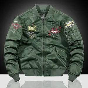 Spring And Autumn New MA1 Pilot Jacket Men's Aircraft Embroidered Baseball Suit Varsity Coat Bomber Jacket Trendy