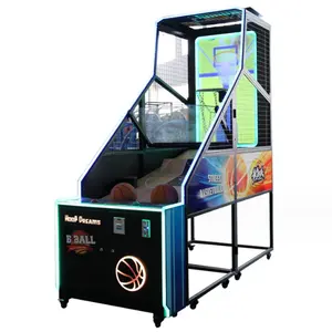 JiaXin Source Factory OEM Indoor Street Máquina de juego de baloncesto Arcade que funciona con monedas Máquina de juego de baloncesto Arcade 3 puntos