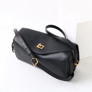 Bolso de Hombro de Cuero Genuino, Bolso de Mano de Cuero Suave, Bolso de Diseñador Moderno, Bolsos de Alta Calidad con Cierre - Product Image 1