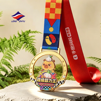 Medallas Personalizadas Longzhiyu de 20 Años para Finalistas de Maratón, Premios de Carreras de 5K y 10K, Medallas Deportivas de Metal para Carreras Escolares