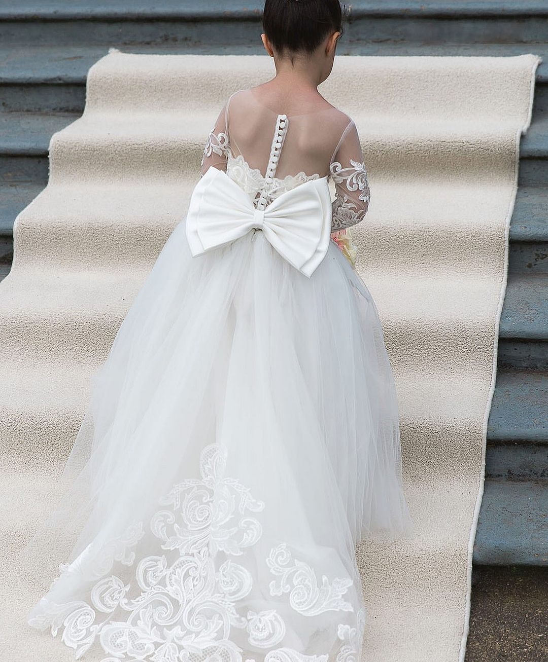 Ivory Flower Girl Dresses - Elegant White Bridesmaid Gowns