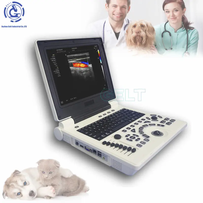 Gran oferta, máquina portátil de escáner de ultrasonido Doppler de animales para Vaca, caballo, Animal, ultrasonido veterinario con Prode