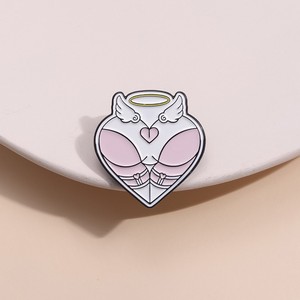 Spilla in metallo smaltato 'Let's Start a Cult' e distintivi per zaino con lettere stampate a tema 'Invocazione <span class=keywords><strong>di</strong></span> Demoni', gioielli regalo per amici - Product Image 6