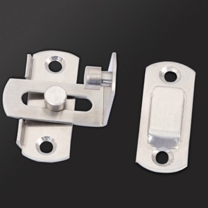 Stainless Steel 90 Degree Door Latch 3 Inch 4 Inch Keyless <b>Pet</b> Cage Room Door Lock Type A Pin Industrial Design Durable <b>Brushed</b> - Product Image 2