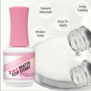 Esmalte de Uñas en <span class=keywords><strong>Gel</strong></span> Mate 2 en 1, 15ml, Paquete Individual - Esmalte de Uñas en <span class=keywords><strong>Gel</strong></span> Removible/LED, Capa Superior Mate, Larga Duración - Product Image 4