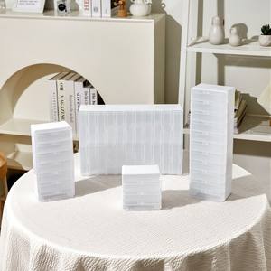 Organizador de Escritorio de Plástico Transparente con Compartimentos para Cables y Suministros de Oficina, Tipo Rectangular, Multitamaño - Product Image 1