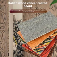 Panneaux muraux décoratifs en bois artistique Technowood Poplar Core Veneer, motif grain de bois italien ALPI, haute couture