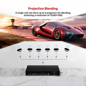 Video Wall Todo en Uno con Super Resolución Pixel-to-Pixel 1x3/3x2/3x3 4K UHD / Entrada DP, Audio Estéreo, Salida Ajustable de 60Hz - Product Image 2