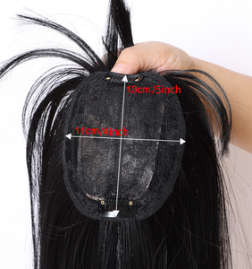 Vivian 10 et 14 pouces augmentent naturellement la couverture de cheveux supérieurs cheveux gris pour l'aîné pince à cheveux sans trace et respirante - Product Image 5