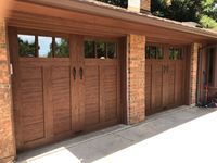 Luxe moderne voiture maison porte de Garage élégant intemporel Cottage Estate Look isolé résistant aux intempéries fabriqué à la main bois fini