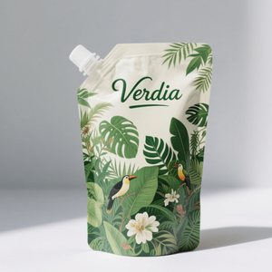 Pochette souple personnalisée avec bec verseur, imprimée en héliogravure, résistante à l'humidité, pour l'emballage de shampoing, gel douche et détergent liquide - Product Image 3