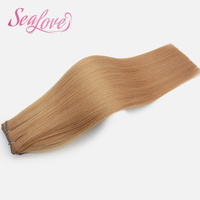 Extensions de cheveux humains Remy les plus populaires, tissage papillon invisible, 18-22 pouces, tissage long XO invisible sans couture