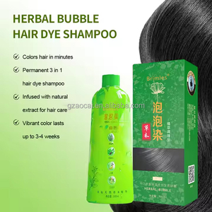 Shampoo colorant capillaire permanent à base de plantes, noir, sans ammoniaque, sans tache sur la peau, 500 ml, prix de gros d'usine, best-seller - Product Image 2