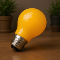 Bombilla Incandescente Estándar de 25W 230V E27 con Base de Latón, Color Ámbar, Regulable, 1 Año de Garantía, para Iluminación Interior