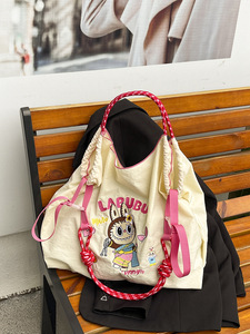 Bolso <span class=keywords><strong>Bandolera</strong></span> Casual de Nylon con Bordado de Diez Mil Agujas Estilo Japonés, Diseño Fresco de Primavera para Mujer - Product Image 5