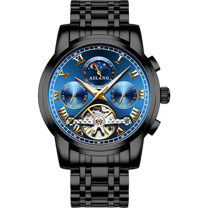 Reloj Mecánico Automático para Hombre, Esfera Luminosa, Diseño Hueco Moderno, Resistente al Agua, <span class=keywords><strong>Reserva</strong></span> de Energía, Alta Calidad, 20 mm, Oculto - Product Image 6