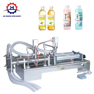 Máquina de llenado de bebidas líquidas, semiautomática, para botella pequeña, Individual/de doble cabeza