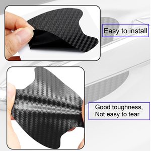 4pcs Anti-Scratch <span class=keywords><strong>Car</strong></span> Carbon Fiber <span class=keywords><strong>Door</strong></span> <span class=keywords><strong>Sticker</strong></span> Auto Handle Cover Vehicle <span class=keywords><strong>Door</strong></span> Bowl Protective Stickers para carros - Product Image 3