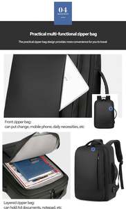 Sac à dos pour ordinateur portable personnalisé pour hommes, étudiants, imperméable, pour l'école, le bureau, les voyages, les sports décontractés, en gros d'usine - Product Image 5