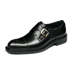 Zapatos Oxford de Diseño Italiano de Talla Grande en Venta al por Mayor Zapatos Formales Casuales para Hombre con Función de Aumento de Altura y Punta Cuadrada - Product Image 2