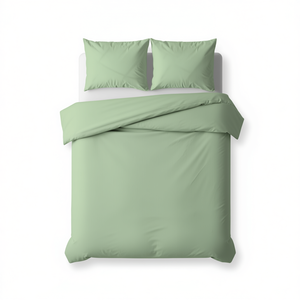 Juego de Funda de Edredón 100% Algodón Verde Francés para Cama Individual 200x200cm - Product Image 3