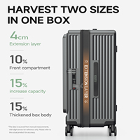 Ensemble de bagages à coque rigide en PC extensible à double ouverture de grande capacité de 28 pouces avec serrure TSA à 4 roues, valise antivol pour l'enregistrement